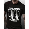 thumbnail image 1 of Camiseta con estampado de pesca para hombre, informal, de cuello redondo y manga corta, cómoda y transpirable para verano., 1 of 9