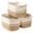 White & Jute-3 Pack, variant on Woven Storage Crates White & Jute 3 Pack Home Organization