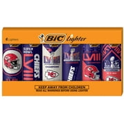BIC Special Edition Super Bowl LVIII Champions Series Maxi Pocket Lighters, 2024 Kansas City Chiefs, Assorted, 6-Pack