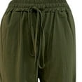 thumbnail image 7 of Ichuanyi Womens Pants Clearance, Women Fashion Solid Color Pokets Casual Elastic Drawstring Trousers Pants, 7 of 7