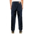 thumbnail image 2 of Men's Quality Cotton Denim Comfort Fit Casual Straight Leg Work Jean Pants (71 Raw Denim Blue, 28W x 30L), 2 of 3