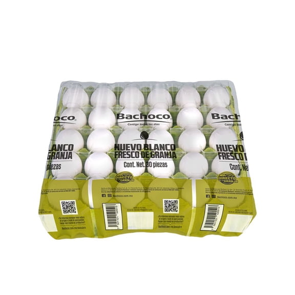 Huevo blanco Bachoco 30 pzas