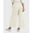 thumbnail image 3 of Hanes Wide Leg Crop Pants Originals French Terry Sweatpants Pockets Women XS-2XL, 3 of 7