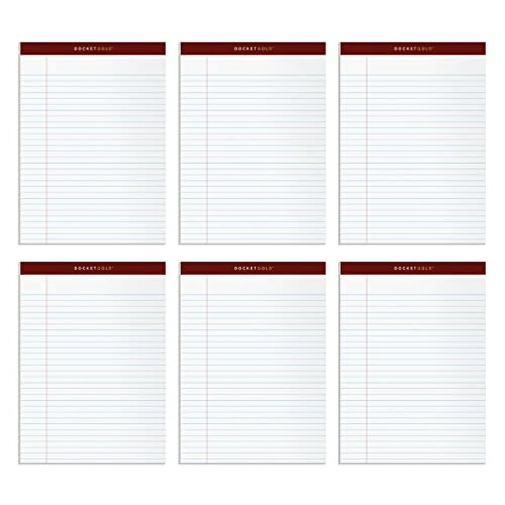 Tops Docket Gold Premium, 85in x 1175in, White, 50 Pages, 6 Count, 6 Pack