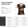 thumbnail image 5 of Naloa Animal Cat Print T-Shirts Short Sleeve V Neck Tees for Women Fashion Tops Trendy Lightweight Soft Casual Summer Outfits Clothes, 5 of 5
