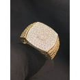 thumbnail image 3 of Pave 2.75 Cts Round Brilliant Certified Diamonds Iced Out Men's Ring In 14K Yellow Gold, 3 of 13