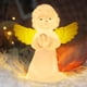 thumbnail image 3 of Luz nocturna para niños, lámpara de silicona de ángel multicolor con control de grifo, LED recargable al lado de la luz nocturna, 3 of 5