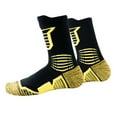 thumbnail image 2 of Raindrops Women's Athletic Socks 1 Pair Yellow Cotton Sports Socks Comfortable and, 2 of 7