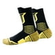 thumbnail image 2 of KAKOWELY 1 par de calcetines transpirables con absorción de sudor, calcetines deportivos de fitness de felpa, talla S/M, amarillos (adultos de 38 a 41 yardas), 2 of 4