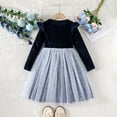 thumbnail image 6 of HCNTES Toddler Girls Tutu Dresses Long Sleeve Ruffle Fall Winter Holiday Star Sequin Dress(Q112-Purple,3-4 Years), 6 of 9
