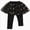 A05-Black, variant on Little Girls Footless Skirt Leggings with Glitter Tulle Overlay, Comfortable Stretchy Pants for Toddler & Big Girls(7-8 Years,Pink)