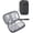 Black, variant on Electronics Organizer Travel Cable Bag Durable Fabric Tech Case for Chargers Cords Cables Power Bank Portable Universal Gadget Storage Pouch