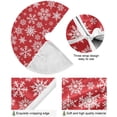 thumbnail image 2 of FMSHPON Snowflake Santa Xmas Tree Xmas Christmas Tree Skirt Stand Mat for Holiday Party Decoration Indoor Outdoor 36 inches, 2 of 6