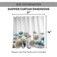 thumbnail image 7 of Creative Products Blue Beige Painted Flowers 71x74 Shower Curtain, 7 of 7