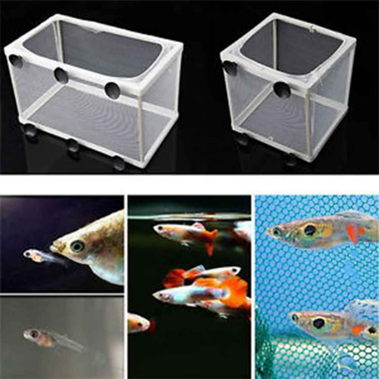 1pc Injured Fish Breeding Incubator Net Hanging Fish Hatchery Isolation Box for Aquarium Accessory Separate Isolation Supplies M , M