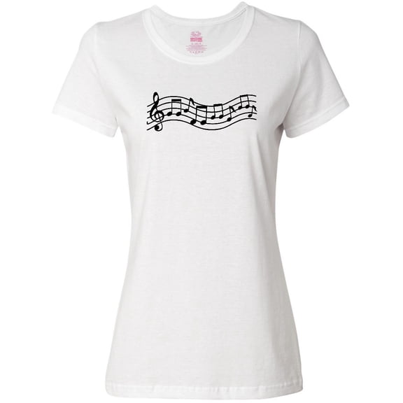 Inktastic Music Staff Musical Gift Women's T-Shirt