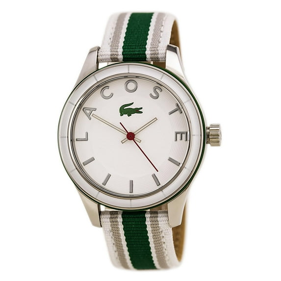 Lacoste Women's 2000769 Sydney White Dial Canvas Strap Watch