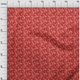 thumbnail image 3 of oneOone Coton Flex Tissu Rouge Jacobée Robe Florale Tissu Tissu Imprimé par la Cour 40 Pouces de Large, 3 of 4