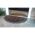 thumbnail image 2 of GrassWorx Wrought Iron 24 in. W X 36 in. L Brown Halfmoon Polyethylene/Rubber Door Mat, 2 of 3