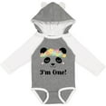 thumbnail image 3 of Inktastic First Birthday Panda 1 Year Old Girl Girls Long Sleeve Baby Bodysuit, 3 of 5