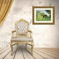 thumbnail image 3 of Cezanne, Paul 32x25 Gold Ornate Wood Framed with Double Matting Museum Art Print Titled - Trees at Jas de Bouffan, 3 of 4