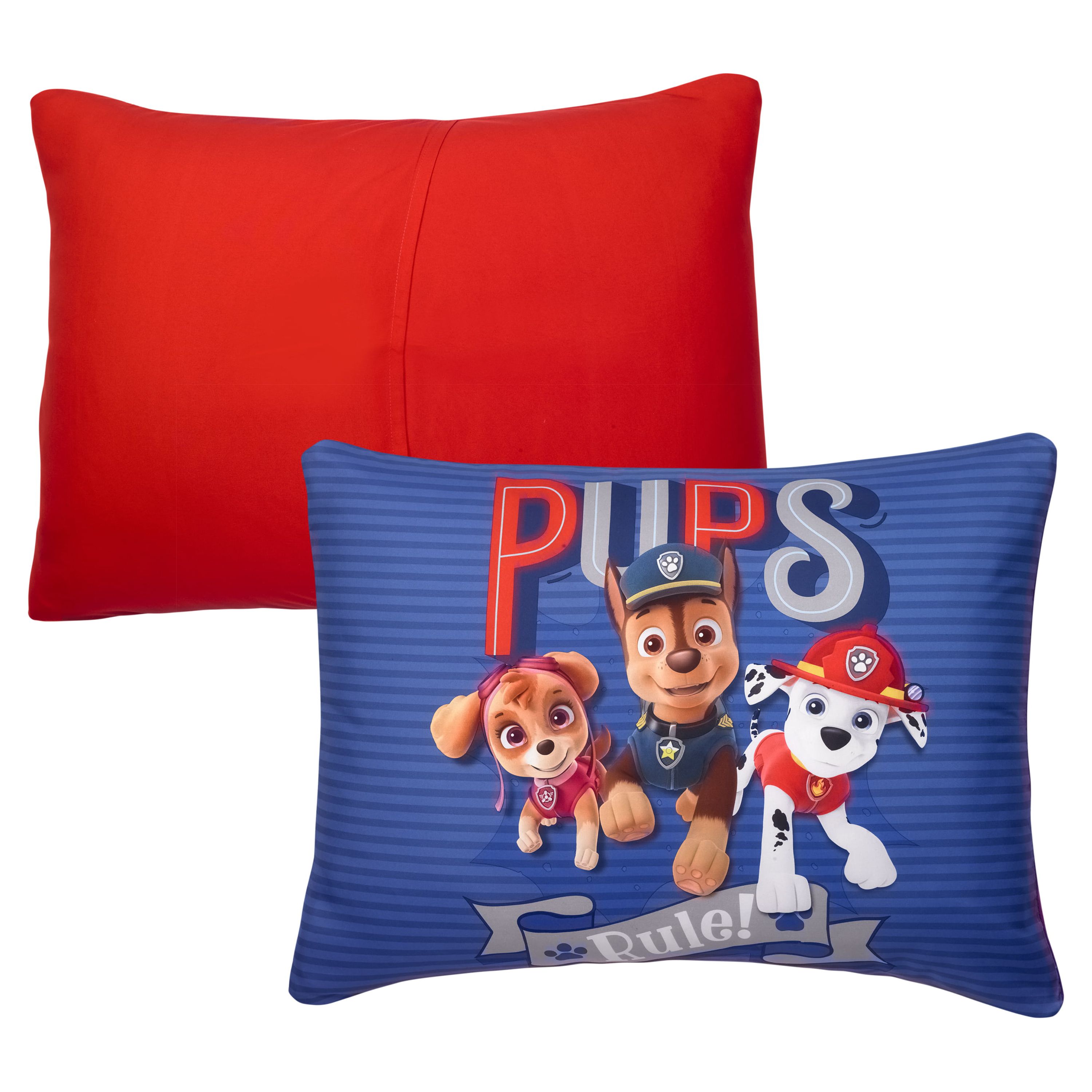 PAW Patrol Kids Comforter and Sham, 2-Piece Set, Twin/Full, Reversible, Blue, Nickelodeon