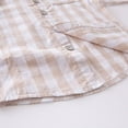 thumbnail image 3 of KAUOD Toddler Boys Button-Down Plaid Shirts Long Sleeve Cotton Collar Fall Shirts Loose Lightweight Casual Tops for Kids, 3 of 3
