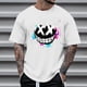 thumbnail image 3 of Camisetas de Cuello de la Tripulación de los Hombres de Poliéster Impreso en Seco Rápido, Cuello Redondo de Corte 3D para Gimnasio, Carrera, Ciclismo Y Ocasional, 3 of 4