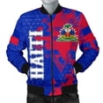 thumbnail image 2 of Nueva chaqueta con estampado 3D de la bandera nacional de Haití, escudo de armas para hombres y mujeres, chaqueta de manga larga, chaqueta de calle para niños, ropa navideña, 2 of 4
