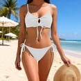thumbnail image 1 of Trajes de baño para mujer, casuales y de moda, de color sólido, sin mangas, con abertura, para mujer, trajes de baño para mujer, trajes de baño para mujer, trajes de baño de moda playera para mujer, 1 of 8
