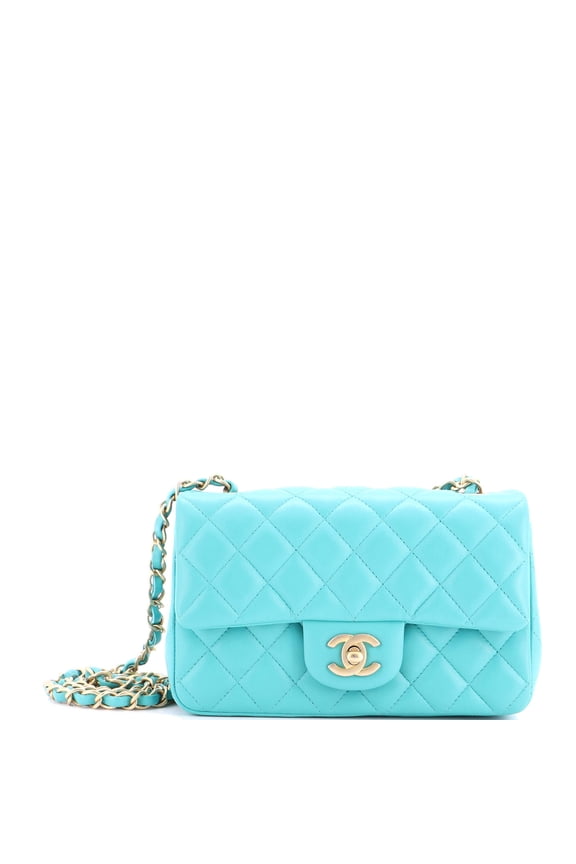 Pre-Owned Classic Single Flap Bag Quilted Lambskin Mini By Rebag