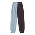 thumbnail image 5 of Gibobby pantalones afelpados para mujer Pantalones de chándal con bolsillo para mujer, estampado, cómodos, de cintura alta, para entrenamiento, salón atlético, informales, para correr (Café, M), 5 of 5
