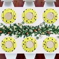 thumbnail image 7 of Yellow Triangle Dots 4-Piece 15.4in Heat-Proof PVC Plate Mats, Easy Cut and Clean for Family Use, 7 of 7