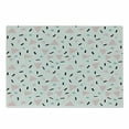 thumbnail image 1 of Retro Cutting Board, Large Triangles and Circles Polka Dots Lines Fun Pattern Print, Decorative Tempered Glass Cutting and Serving Board, Small Size, Pale Pink Teal Black, by Ambesonne, 1 of 1