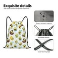 thumbnail image 3 of Yiaed Funny Avocado In Mexican Clothes Print Drawstring Bags Drawstring Backpack Bulk String Back Pack Gym Sport Bag-Small, 3 of 5