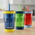 thumbnail image 4 of Contigo Kids Spill-Proof 14oz Tumbler, Blue/ Green/ Red 3-pack, 4 of 4