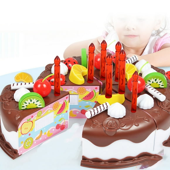 Juguete de pastel de cumpleaños, simulación de pastel de cumpleaños DIY, pastel de cumpleaños, juguete de simulación, juguete de pastel de cumpleaños DIY, logra más
