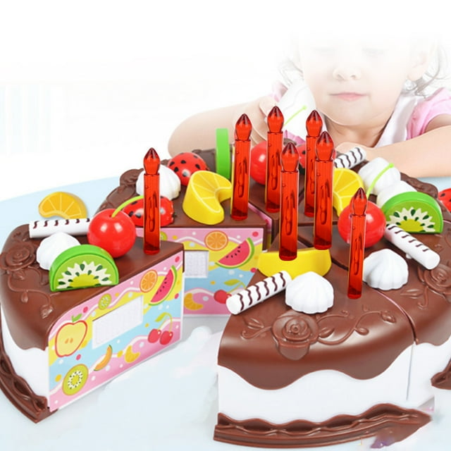 Juguete de pastel de cumpleaños, simulación de pastel de cumpleaños DIY, pastel de cumpleaños, juguete de simulación, juguete de pastel de cumpleaños DIY, logra más