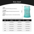 thumbnail image 5 of Xecao Blue And Turquoise Print Women's Scoop Neck, Loose-Fit Workout Tank Tops for The Gym,Sleeveless T-shirt-, 5 of 7