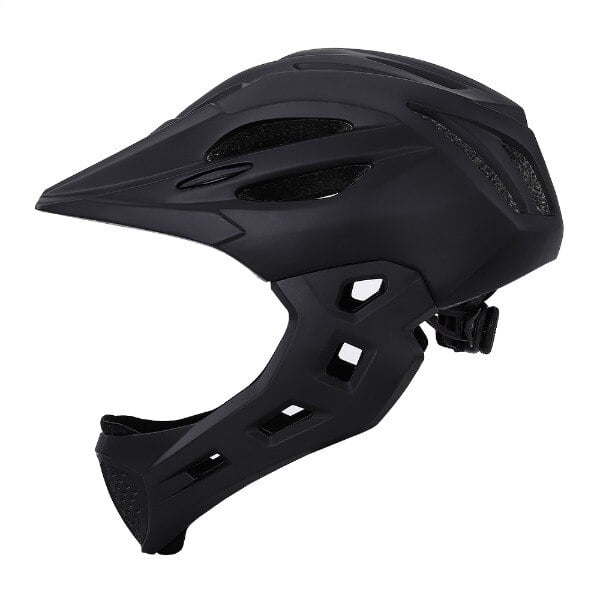 Casco de seguridad de cara completa para niños, con luz LED, para bicicleta de montaña y carretera, para descenso, scooter, BMX, novedad Fivean Cascos de ciclismo