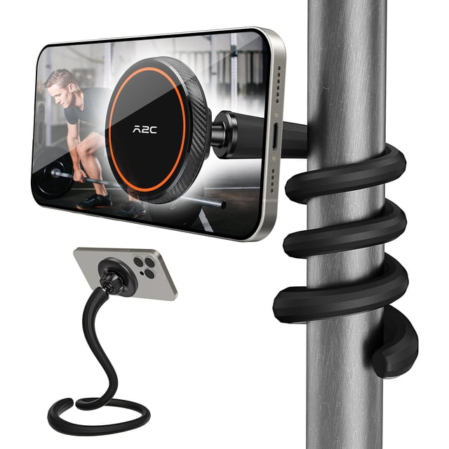 Soporte de teléfono A2C flexible con cuello de cisne para iPhone Magsafe