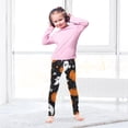 thumbnail image 5 of Girl's Legging Full-Length Colorful Print Tights For Dance Gym Everyday Wear Ghostly Faces, 5 of 8
