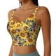 thumbnail image 2 of Balery Sunflowers Vintage Sujetadores deportivos con espalda cruzada para mujer, acolchados, sin costuras, de alto impacto, ideales para yoga, gimnasio, entrenamiento y fitness.-Small, 2 of 8