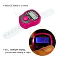 thumbnail image 4 of Unique Bargains 0-99999 5 Digital LED Display Finger Tally Counter with Case, Pink, 4 of 5