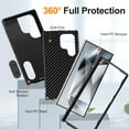 thumbnail image 3 of Decase for Samsung Galaxy S24 Plus/+,Hybrid Protective Case [Hard PC + Soft TPU] Cover with Hidden Kickstand,Military Grade Shockproof Phone Case for Galaxy S24 Plus/+,Black, 3 of 9