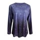 thumbnail image 4 of Camiseta de manga larga con cuello en V para mujer de moda Blusa con estampado de otoño Tops Fridja  hj4718, 4 of 5