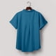 thumbnail image 5 of ICHUANYI ClearanceFashion Woman Causal Button Solid Blouse Short Sleeve T-Shirt Summer Tops(Blue, M) ICHUANYI WER20232080505349, 5 of 5