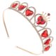 thumbnail image 4 of Rhinestones corazones Corona de la boda nupcial Corona delicada Tiara Boda Diadema del cabello Accesorio, 4 of 7