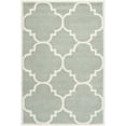 thumbnail image 2 of SAFAVIEH Chatham Hayden Geometric Wool Area Rug, Gray/Ivory, 4' x 6', 2 of 10
