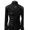 Black, variant on Joernso Casual Men Waistcoat Stand Collar Solid Color Double Breasted Slim Fit Vest for Working